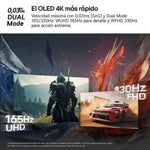 Monitor Gaming Ultrapanorámico LG UltraGear 32GX850A-B 32"/ 4K/ 0.03ms/ 330Hz/ OLED/ Regulable en Altura/ Negro - PixelPlaza