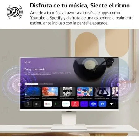 Smart Monitor LG MyView 32SR50F-W 31.5"/ Full HD/ Multimedia/ Smart TV/ Blanco - PixelPlaza