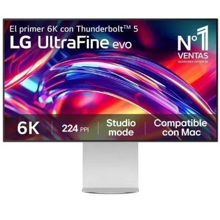 Monitor Profesional LG UltraFine 32U990A-S 31.47"/ 6K/ Multimedia/ Regulable en altura/ Plata y Azul - PixelPlaza