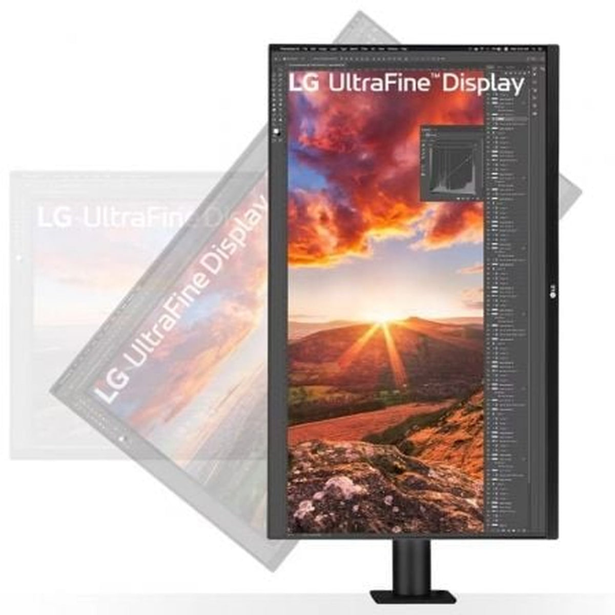 Monitor Profesional LG UltraFine Display 32UN880K-B 31.5"/ 4K/ Multimedia/ Regulable en altura/ Negro