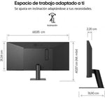 Monitor Profesional Ultrapanorámico LG UltraWide 34U511A-B 34"/ UWFHD/ Negro - PixelPlaza