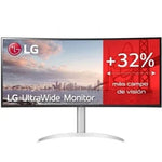 Monitor Profesional Ultrapanorámico LG UltraWide 34WQ650-W 34"/ WFHD/ Multimedia/ Regulable en Altura/ Plata y Blanco - PixelPlaza
