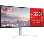 Monitor Profesional Ultrapanorámico LG UltraWide 34WQ650-W 34"/ WFHD/ Multimedia/ Regulable en Altura/ Plata y Blanco - PixelPlaza