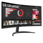 Monitor Profesional Ultrapanorßmico Curvo LG 34WR50QK-B 34"/ WQHD/ Negro - PixelPlaza