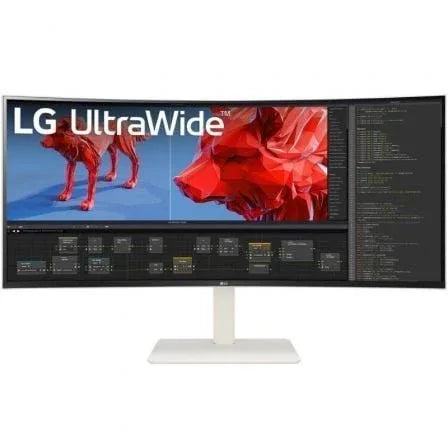Monitor Profesional Ultrapanorámico Curvo LG 38BR85QC-W 38"/ WQHD+/ Multimedia/ Regulable en Altura/ Blanco - PixelPlaza