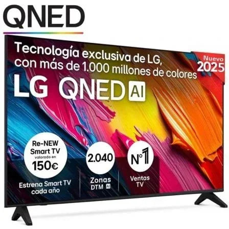 Televisor LG QNED AI QNED70 43QNED70A6A 43"/ Ultra HD 4K/ Smart TV/ WiFi - PixelPlaza