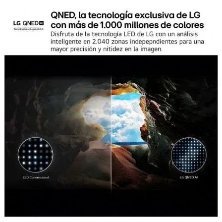 Televisor LG QNED AI QNED70 43QNED70A6A 43"/ Ultra HD 4K/ Smart TV/ WiFi - PixelPlaza