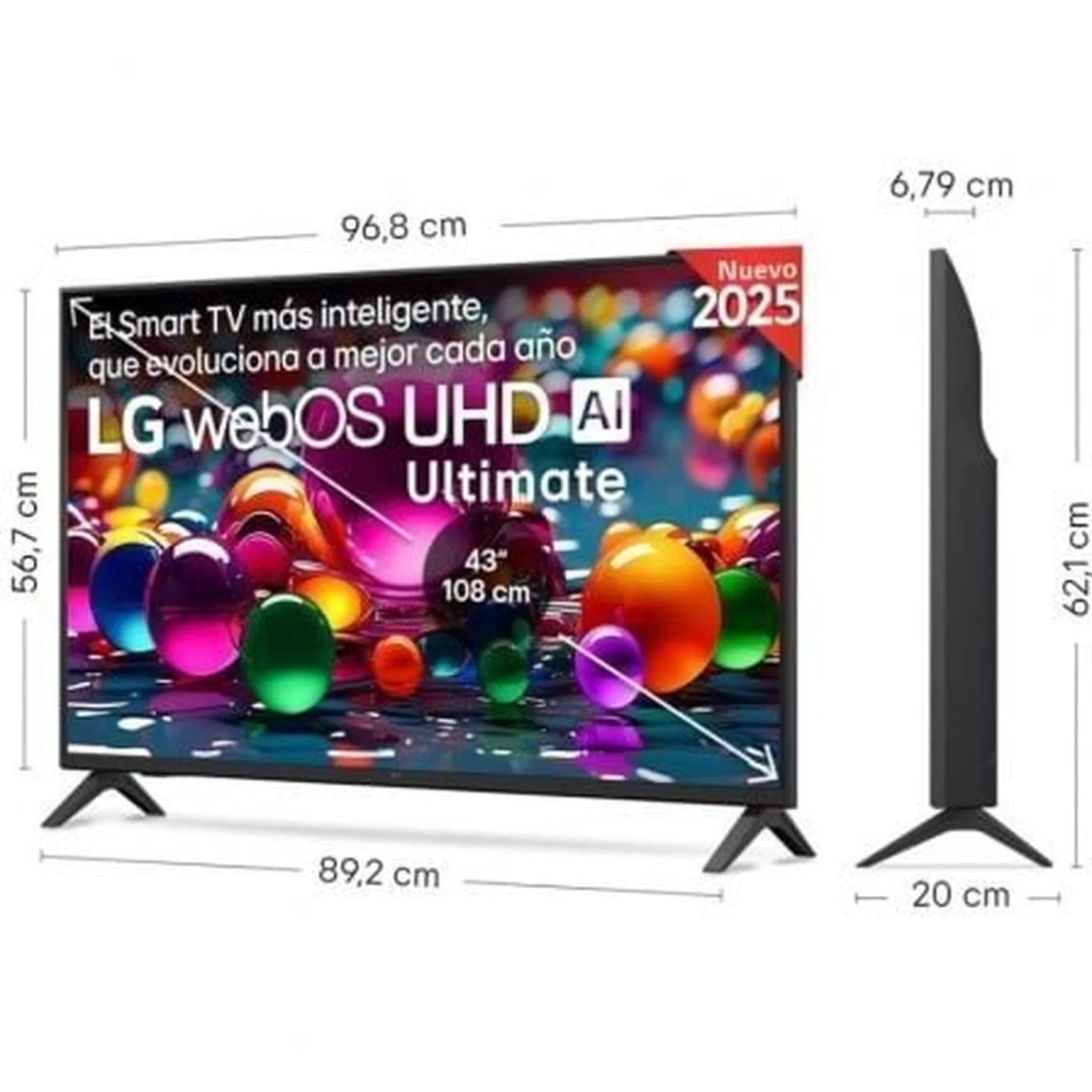 Televisor LG UHD 43UA74006LB 43"/ Ultra HD 4K/ Smart TV/ WiFi - PixelPlaza
