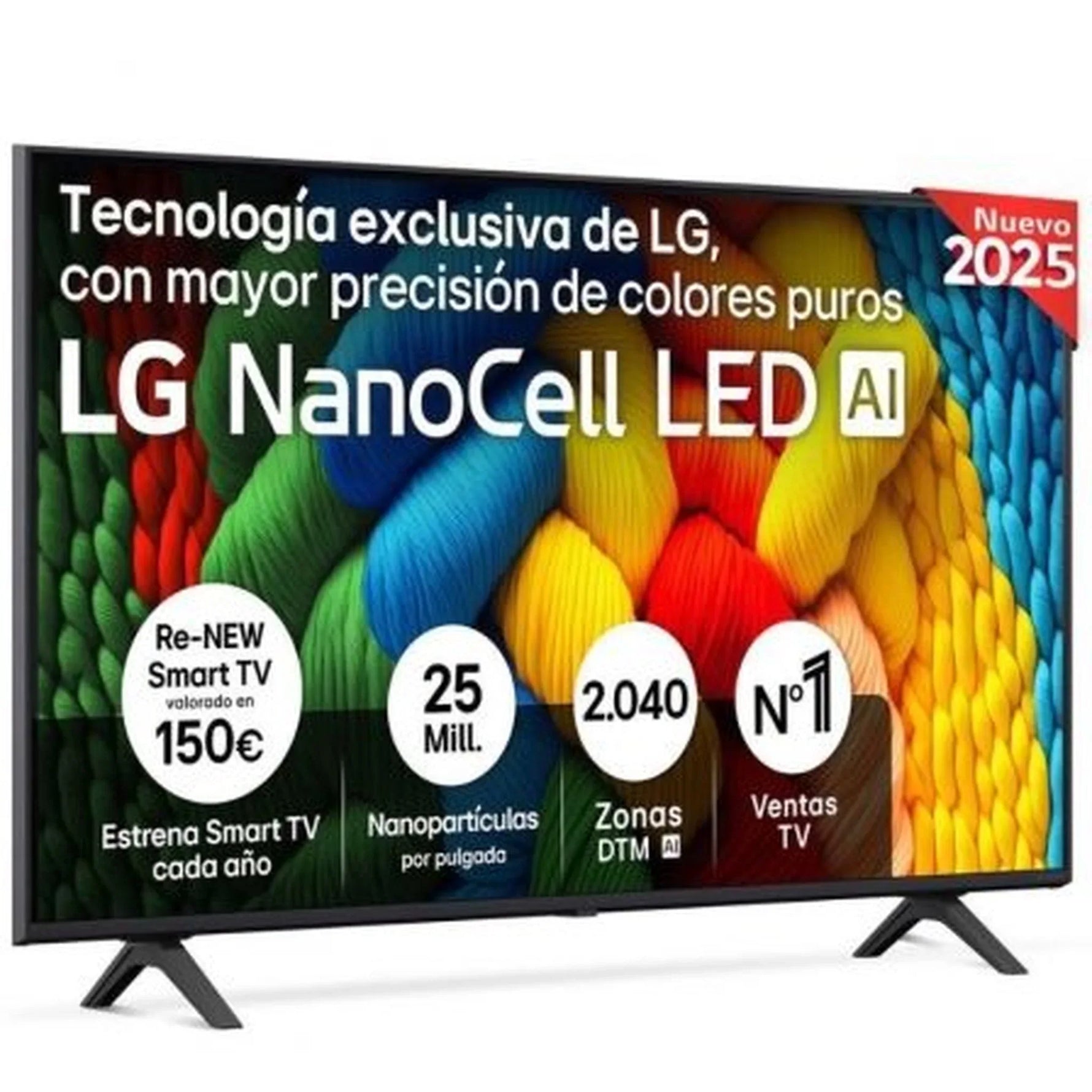 Televisor LG NanoCell 50NANO80A6B 50"/ Ultra HD 4K/ Smart TV/ WiFi - PixelPlaza