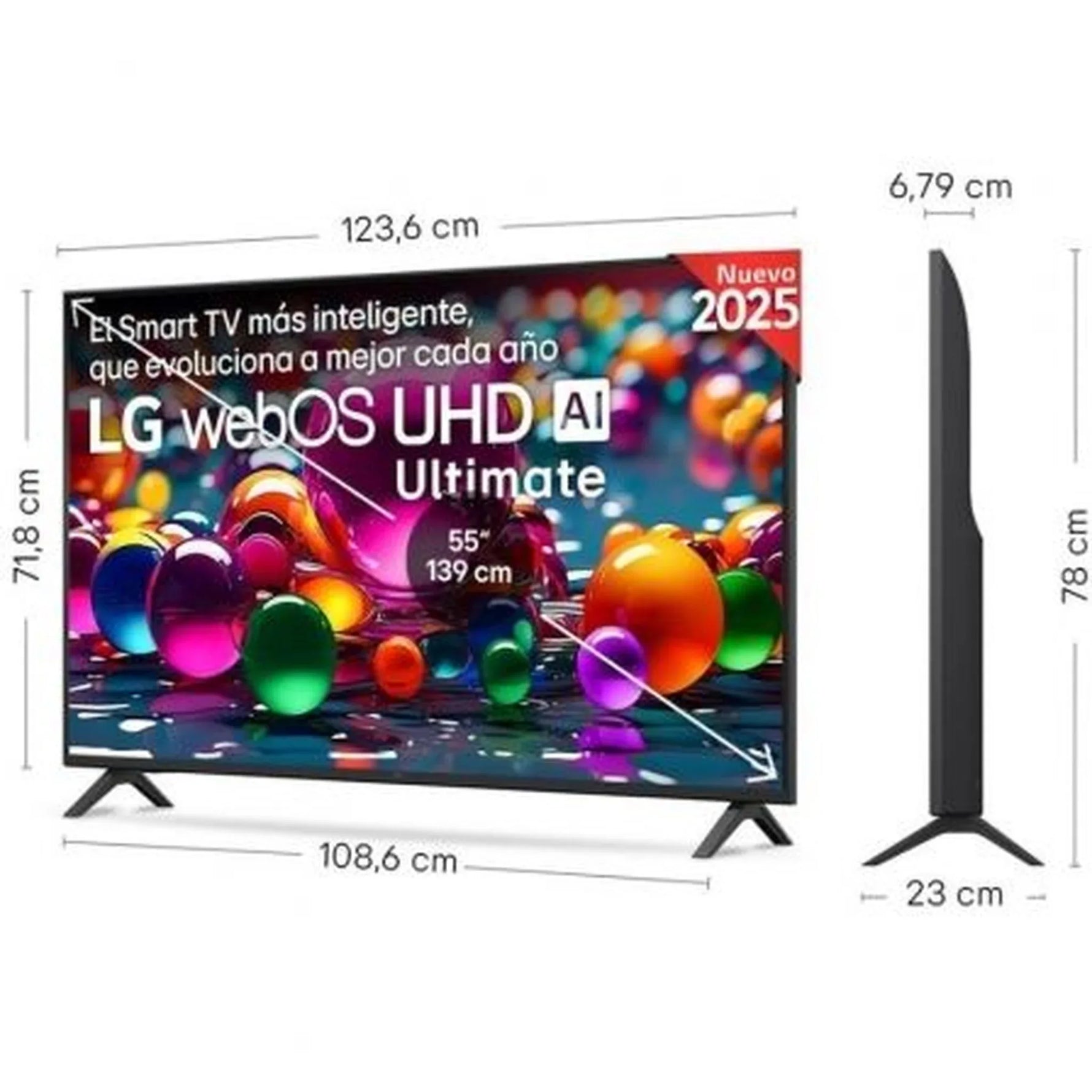 Televisor LG UHD 55UA74006LB 55"/ Ultra HD 4K/ Smart TV/ WiFi - PixelPlaza
