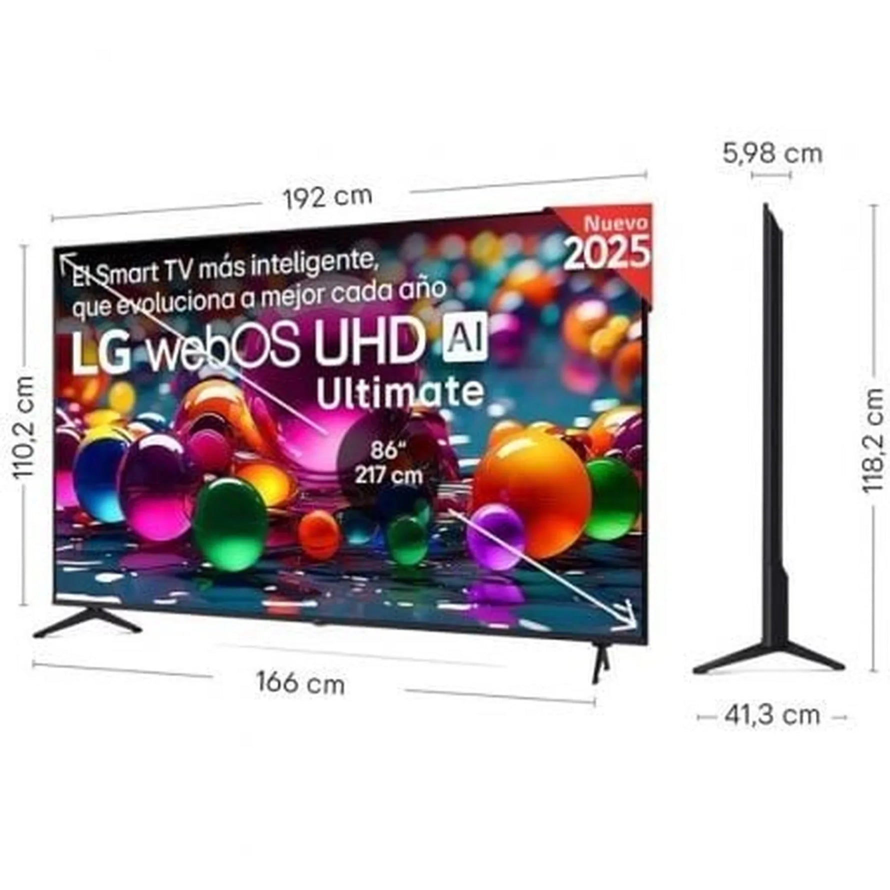 Televisor LG UHD 86UA74006LB 86"/ Ultra HD 4K/ Smart TV/ WiFi - PixelPlaza