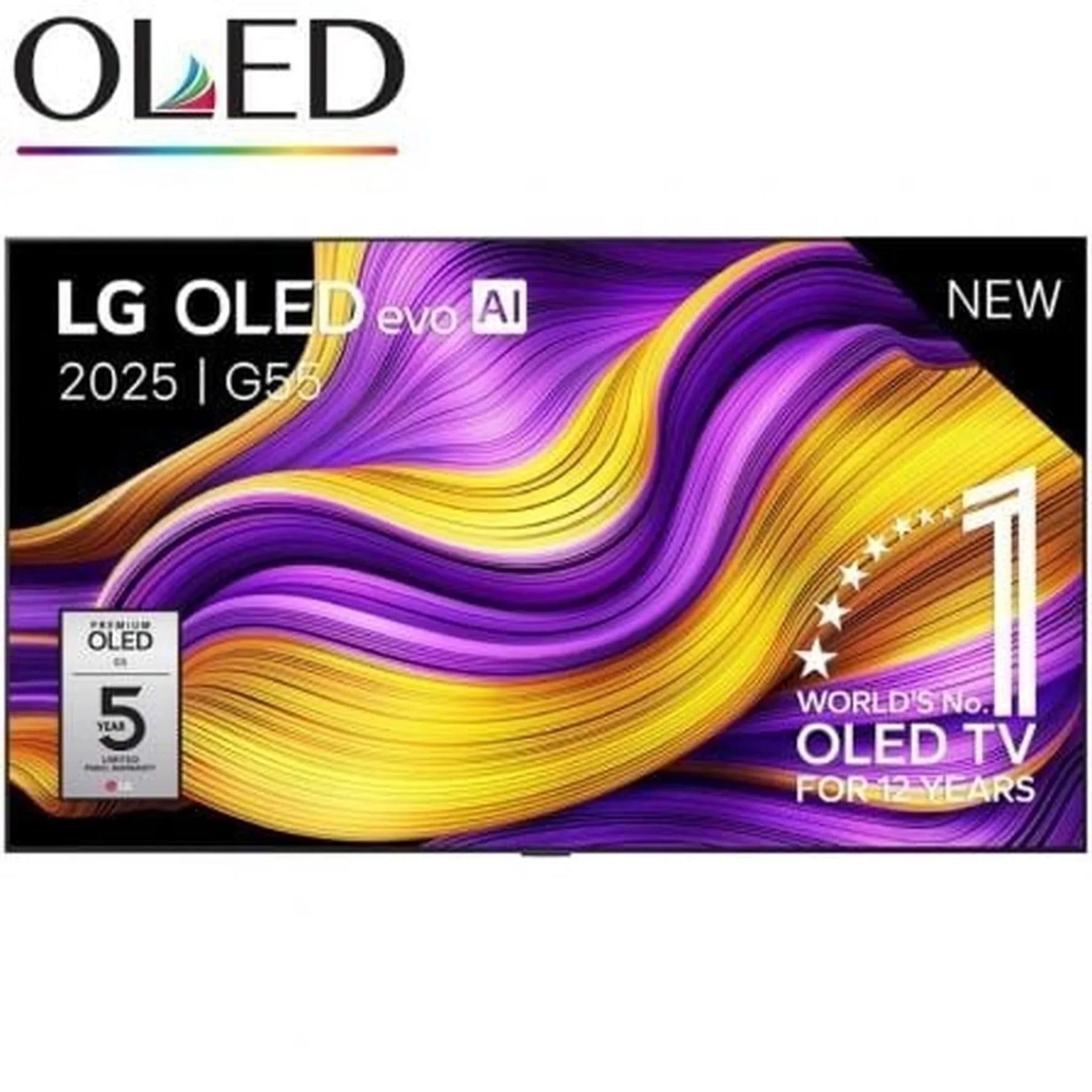 Televisor LG OLED Evo AI G5 OLED55G55LW 55"/ Ultra HD 4K/ Smart TV/ WiFi - PixelPlaza