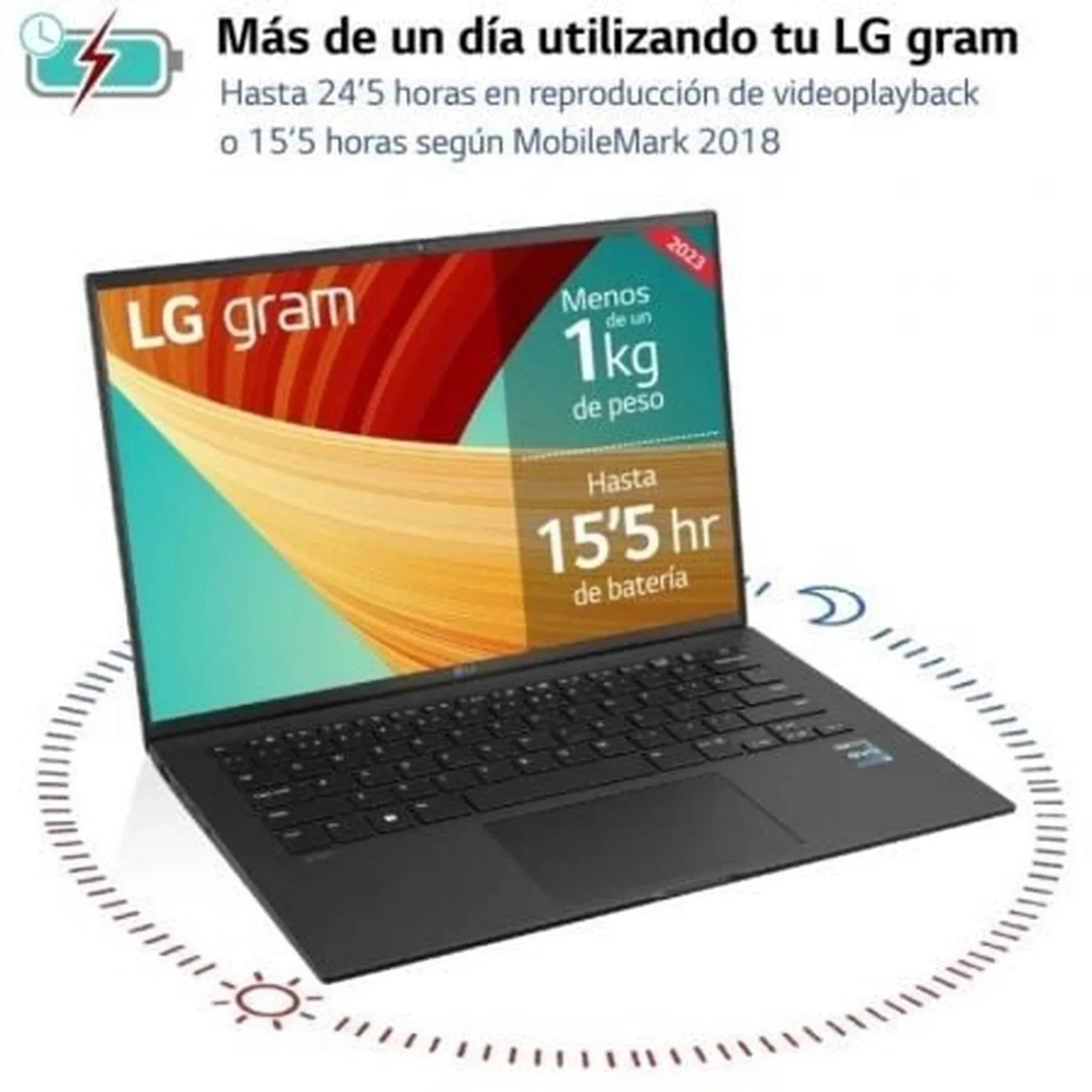 Portátil LG Gram 14Z90R-Q.AP75B Intel Core i7-1370P/ 32GB/ 512GB SSD/ 14"/ Win11 Pro - PixelPlaza