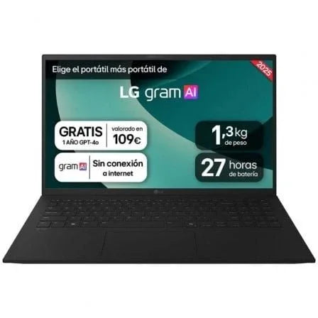 Portátil LG Gram 15ZD80T-G.AX55B Ryzen AI 5-340/ 16GB/ 512GB SSD/ 15.6"/ Sin Sistema Operativo - PixelPlaza
