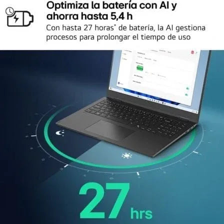 Portátil LG Gram 15ZD80T-G.AX55B Ryzen AI 5-340/ 16GB/ 512GB SSD/ 15.6"/ Sin Sistema Operativo - PixelPlaza