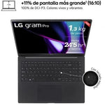 Portátil LG Gram Pro 16ZD90SP-A.AX78B Intel Core Ultra 7-155H/ 32GB/ 1TB SSD/ GeForce RTX 3050/ 16"/ Sin Sistema Operativo - PixelPlaza