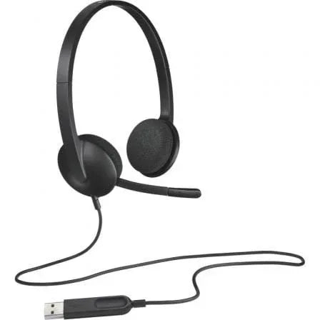 Auriculares Logitech H340/ con Micrófono/ USB/ Negros - PixelPlaza