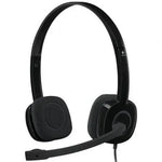 Auriculares Logitech H151/ con Micrófono/ Jack 3.5/ Negros - PixelPlaza