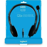 Auriculares Logitech H111/ con Micrófono/ Jack 3.5/ Negros - PixelPlaza