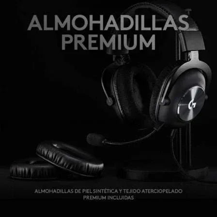 Auriculares Gaming con Micrófono Logitech G Pro X/ Jack 3.5/ USB/ Negros - PixelPlaza