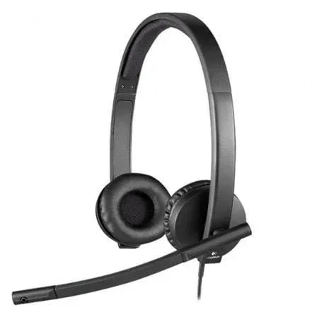 Auriculares Logitech H570E/ con Micrófono/ USB/ Negros - PixelPlaza