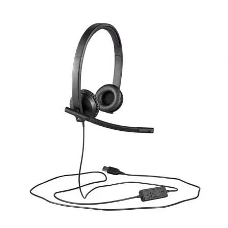Auriculares Logitech H570E/ con Micrófono/ USB/ Negros - PixelPlaza