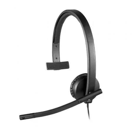Auricular Logitech H570E/ con Micrófono/ USB/ Negro - PixelPlaza