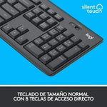 Teclado y Ratón Inalámbricos Logitech Silent Touch MK295/ Grafito - PixelPlaza