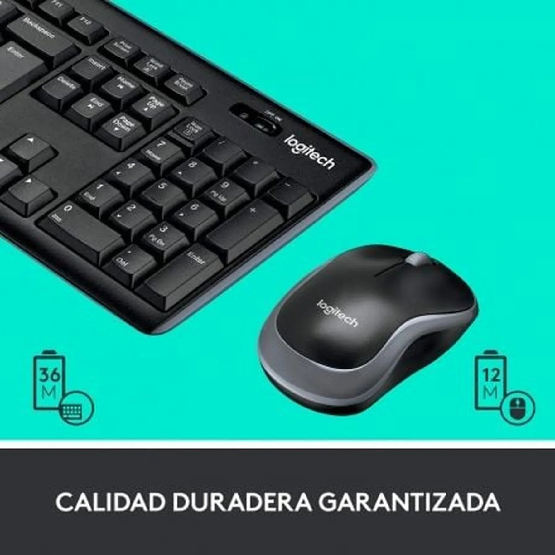 Teclado y Ratón Inalámbricos Logitech Wireless Combo MK270 - PixelPlaza