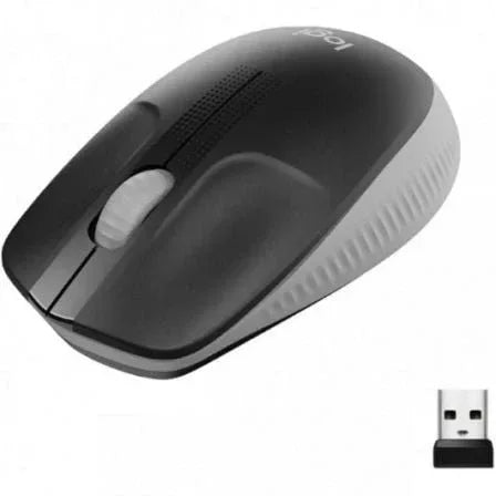 Ratón Inalámbrico Logitech M190/ Hasta 1000 DPI/ Gris Medio - PixelPlaza