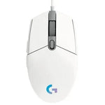 Ratón Gaming Logitech G102 Lightsync/ Hasta 8000 DPI/ Blanco - PixelPlaza