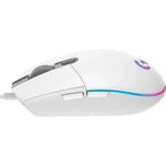 Ratón Gaming Logitech G102 Lightsync/ Hasta 8000 DPI/ Blanco - PixelPlaza