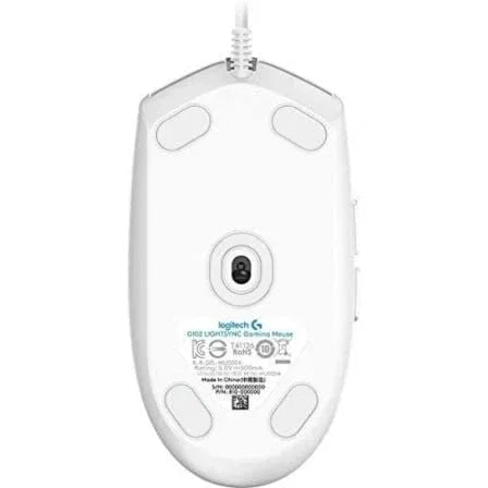 Ratón Gaming Logitech G102 Lightsync/ Hasta 8000 DPI/ Blanco - PixelPlaza