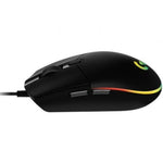 Ratón Gaming Logitech G203 Lightsync/ Hasta 8000 DPI/ Negro