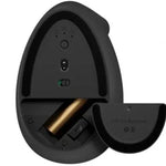 Ratón Vertical Inalámbrico por Bluetooth/ 2.4GHz Logitech Lift Vertical Ergonomic Mouse Business/ Hasta 4000 DPI/ Grafito - PixelPlaza