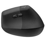 Ratón Vertical Inalámbrico por Bluetooth/ 2.4GHz Logitech Lift Vertical Ergonomic Mouse/ Hasta 4000 DPI/ Grafito - PixelPlaza