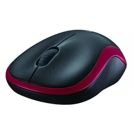 Ratón Inalámbrico Logitech M185/ Hasta 1000 DPI/ Rojo - PixelPlaza