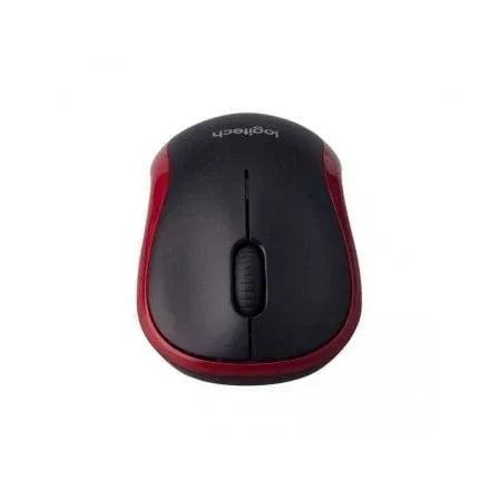 Ratón Inalámbrico Logitech M185/ Hasta 1000 DPI/ Rojo - PixelPlaza