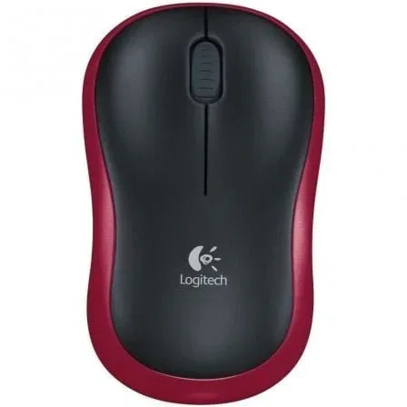 Ratón Inalámbrico Logitech M185/ Hasta 1000 DPI/ Rojo - PixelPlaza