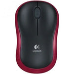 Ratón Inalámbrico Logitech M185/ Hasta 1000 DPI/ Rojo - PixelPlaza