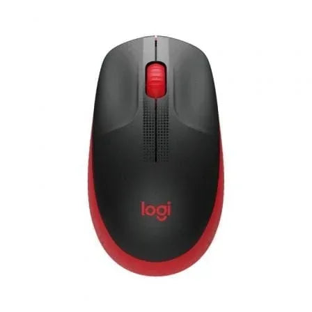 Ratón Inalámbrico Logitech M190/ Hasta 1000 DPI/ Rojo - PixelPlaza