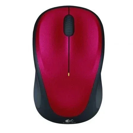 Ratón Inalámbrico Logitech M235/ Hasta 1000 DPI/ Rojo - PixelPlaza