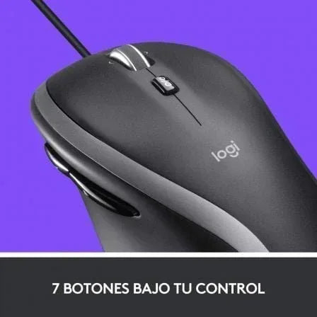 Ratón Logitech M500S/ Hasta 4000 DPI/ Negro - PixelPlaza