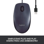 Ratón Logitech B100 OEM/ Hasta 800 DPI - PixelPlaza