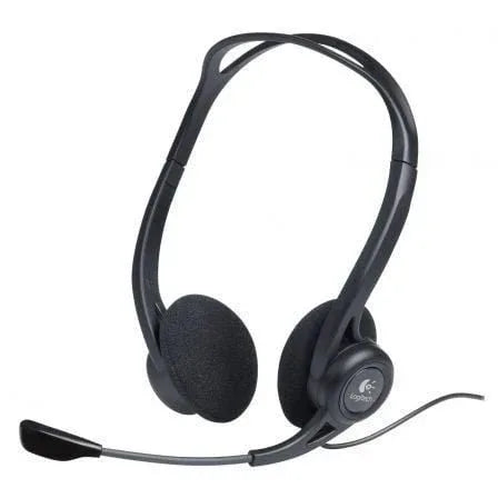 Auriculares Logitech Headset PC 960/ con Micrófono/ USB/ Negros - PixelPlaza