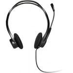 Auriculares Logitech Headset PC 960/ con Micrófono/ USB/ Negros - PixelPlaza
