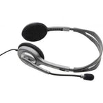 Auriculares Logitech H110/ con Micrófono/ Jack 3.5/ Plateados - PixelPlaza