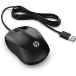 Ratón cable HP usb 1000 negro