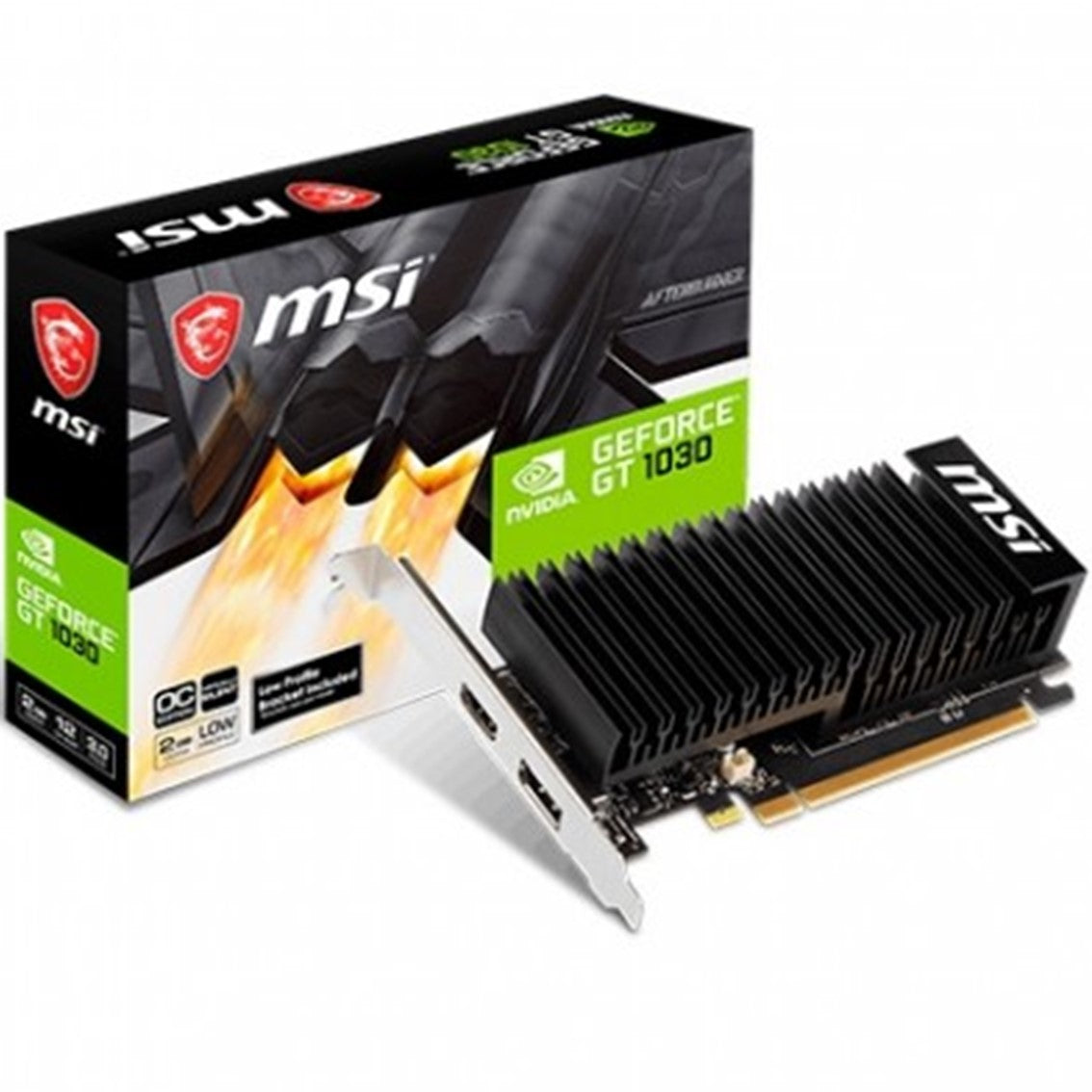 Tarjeta gráfica vga MSI gt 1030 2ghd4 lp oc 2gb ddr4 dp - hdmi