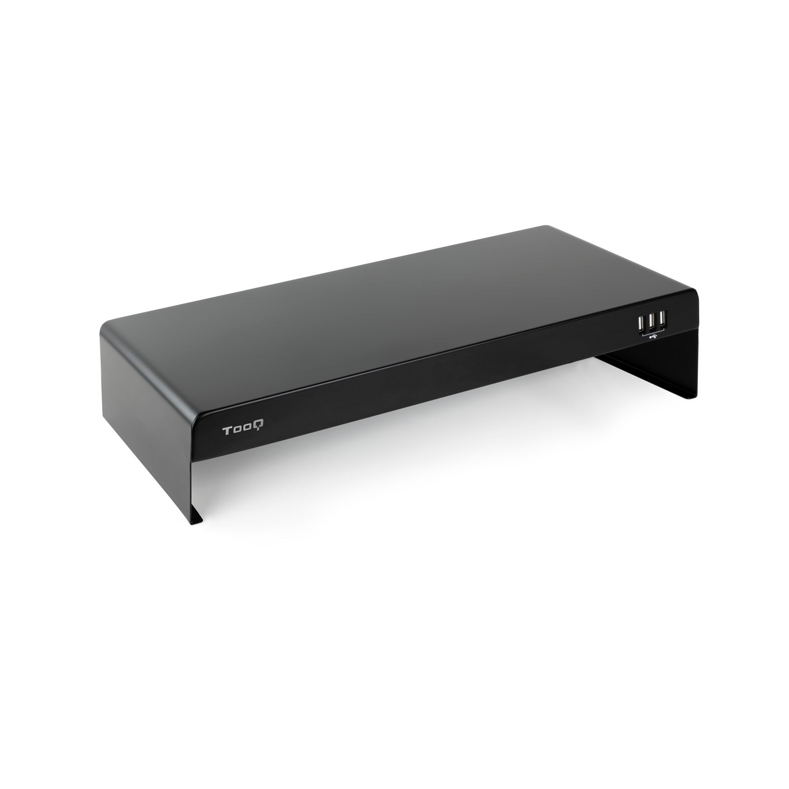 Elevador soporte de monitor TooQ metalico negro con USB